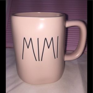 Rae Dunn MIMI pink ceramic mug